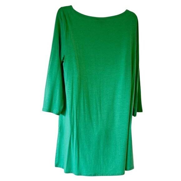 Eileen Fisher NEW Tunic Tencel Stretch Jersey Bateau Neck Top Sea Green   Small - Picture 3 of 10
